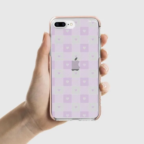 iPhone Case - Pastel Lilac And Off White