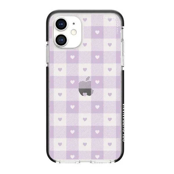 iPhone Case - Pastel Lilac And Off White