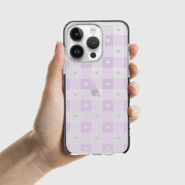 iPhone Case - Pastel Lilac And Off White