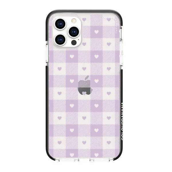 iPhone Case - Pastel Lilac And Off White