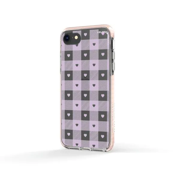 iPhone Case - Pastel Lilac And Off White