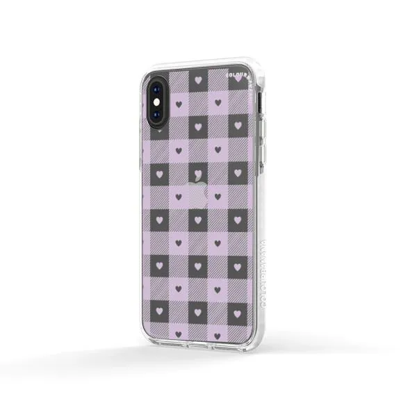 iPhone Case - Pastel Lilac And Off White