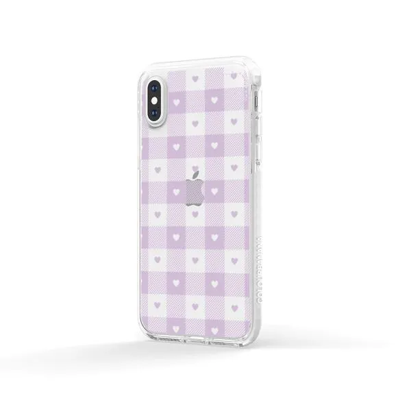 iPhone Case - Pastel Lilac And Off White