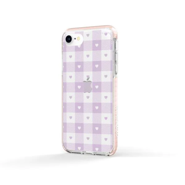 iPhone Case - Pastel Lilac And Off White