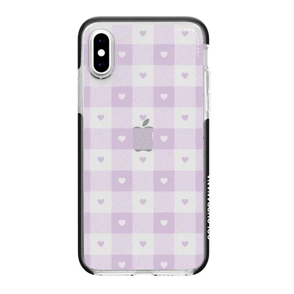 iPhone Case - Pastel Lilac And Off White