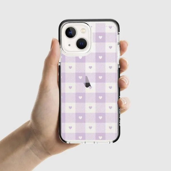 iPhone Case - Pastel Lilac And Off White