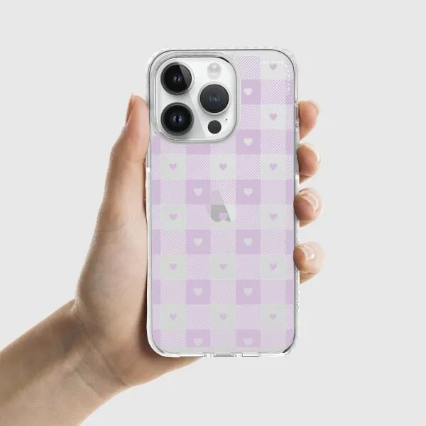 iPhone Case - Pastel Lilac And Off White