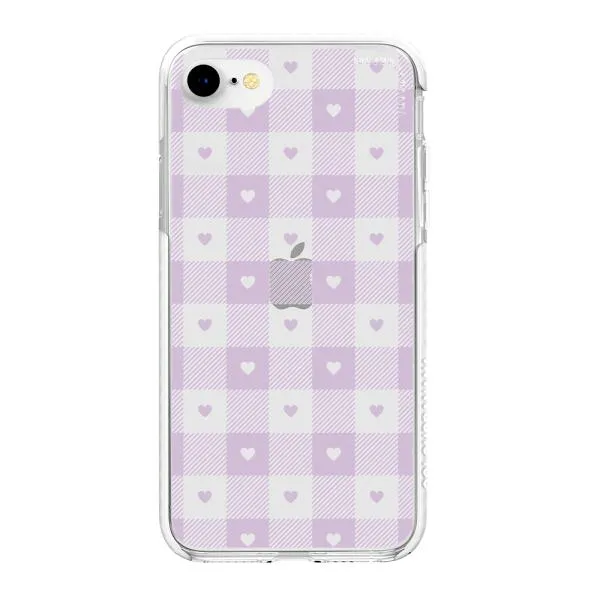 iPhone Case - Pastel Lilac And Off White