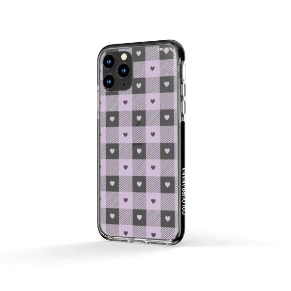 iPhone Case - Pastel Lilac And Off White