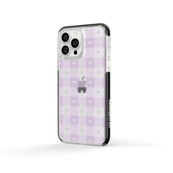 iPhone Case - Pastel Lilac And Off White