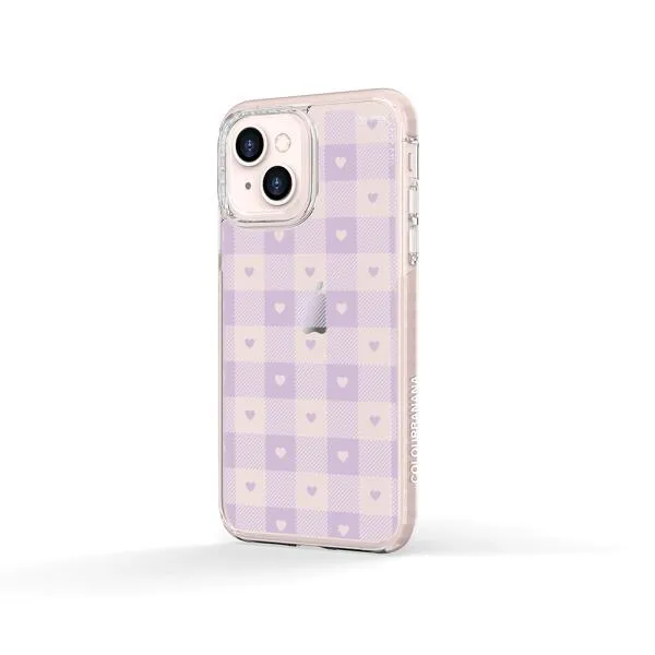 iPhone Case - Pastel Lilac And Off White