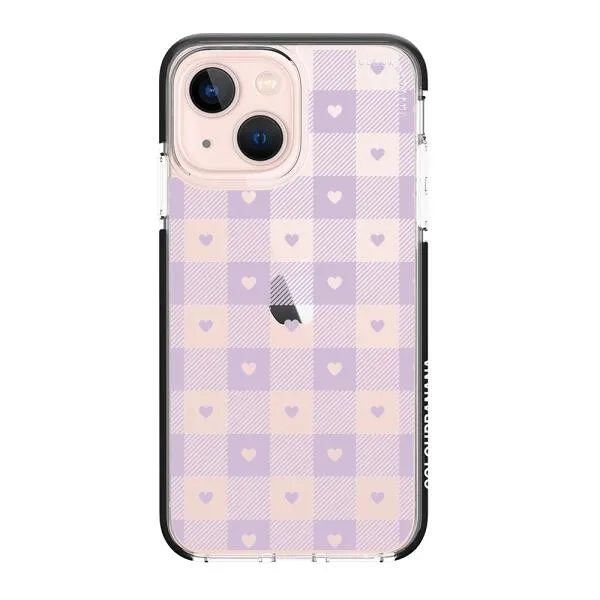 iPhone Case - Pastel Lilac And Off White