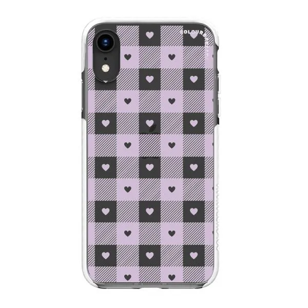 iPhone Case - Pastel Lilac And Off White