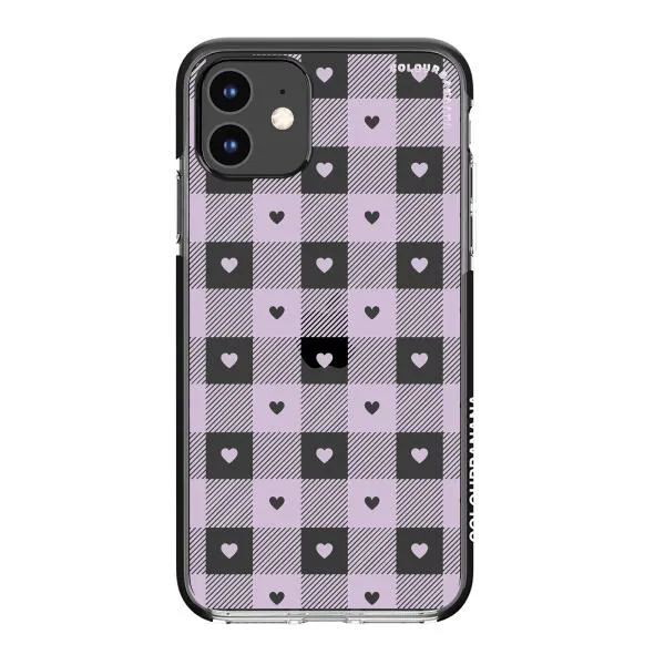 iPhone Case - Pastel Lilac And Off White