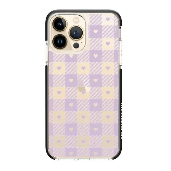 iPhone Case - Pastel Lilac And Off White