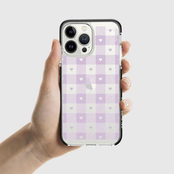 iPhone Case - Pastel Lilac And Off White