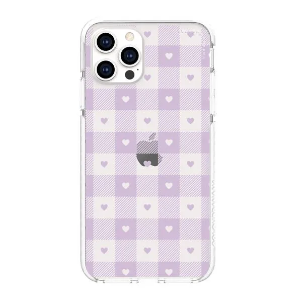 iPhone Case - Pastel Lilac And Off White