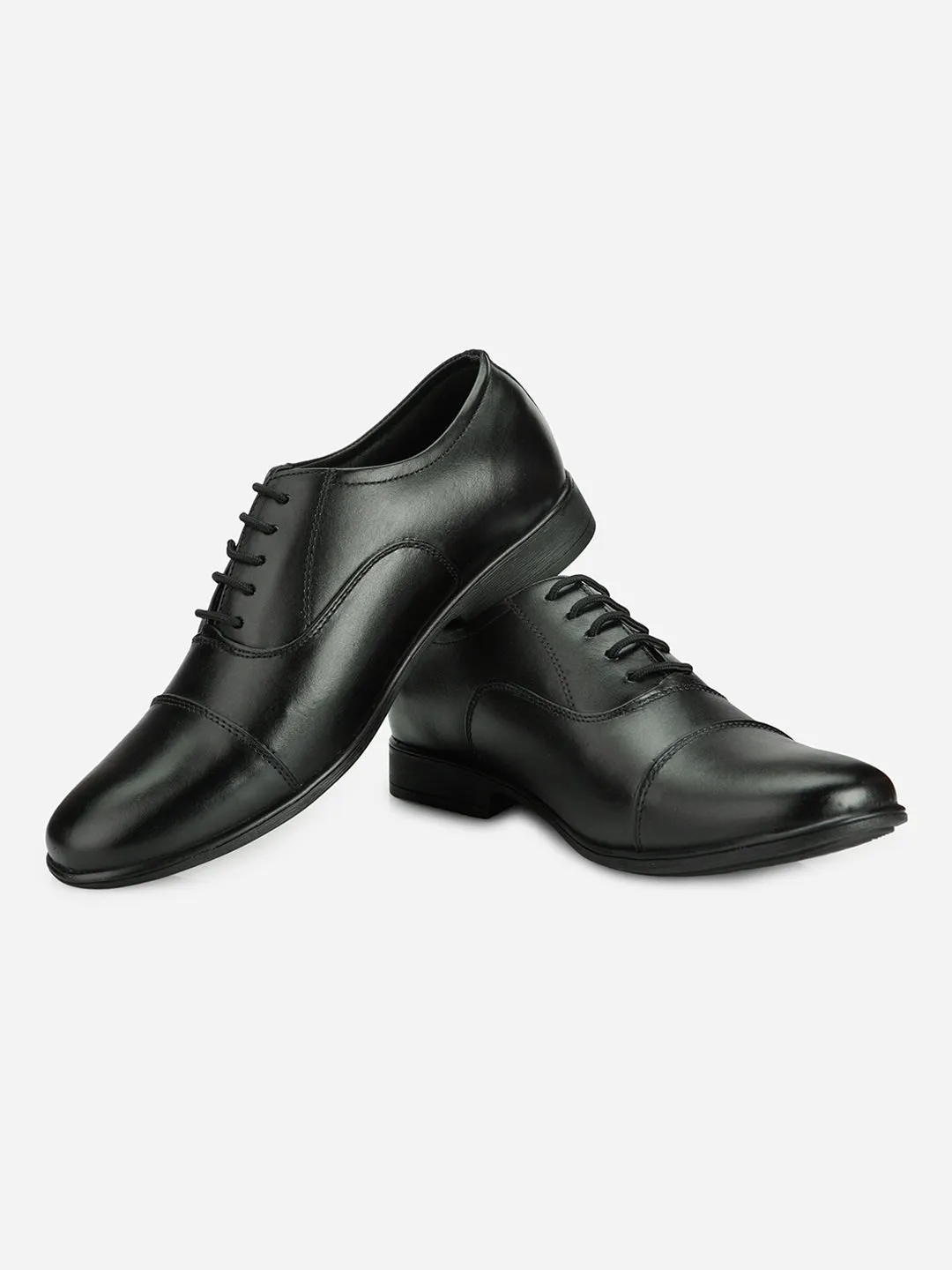 Men's Black Regular Toe Derby Formal (ID2104)