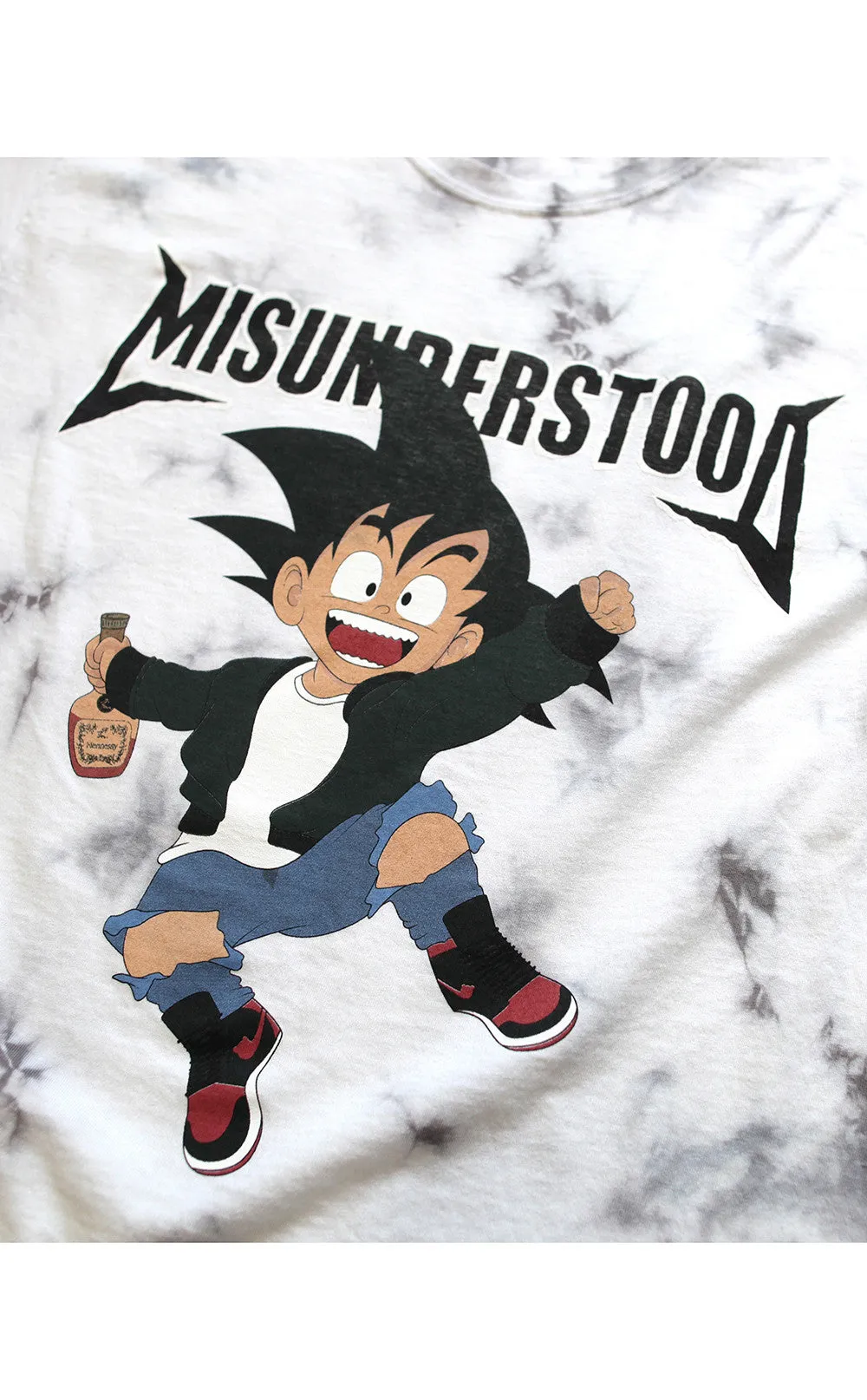 Misunderstood Goku Vintage Dye White Tee