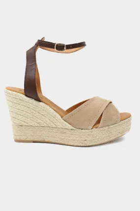 Nadia Platform Wedge | Camel