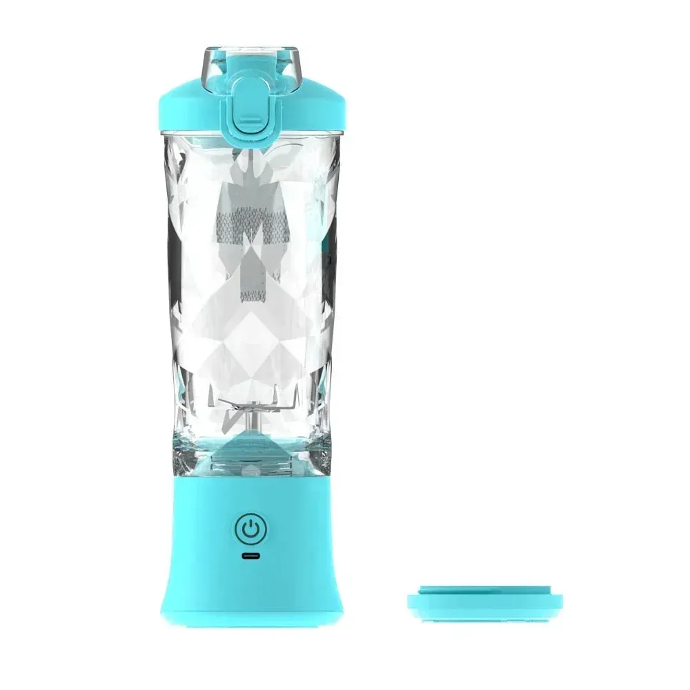 Portable Blender 600ML Electric Juicer Fruit Mixers 4000mAh USB Rechargeable Smoothie Mini Blender Personal Juicer colorf