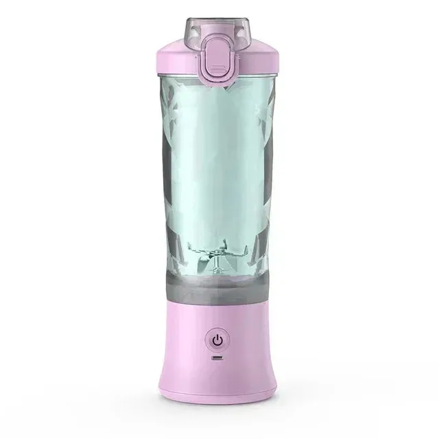 Portable Blender 600ML Electric Juicer Fruit Mixers 4000mAh USB Rechargeable Smoothie Mini Blender Personal Juicer colorf